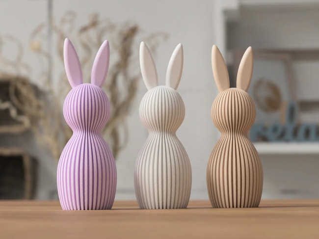 Lapin de Pâques moderne – Décoration design - 15 cm