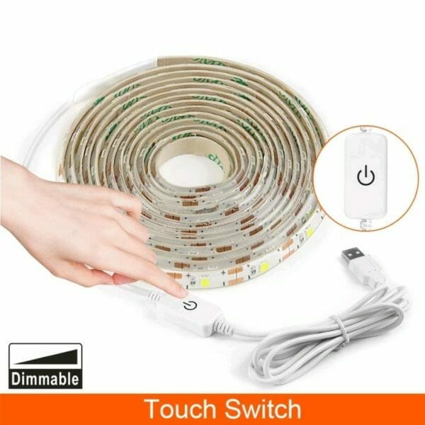 Bande LED blanc froid 5v USB - 1 mètre