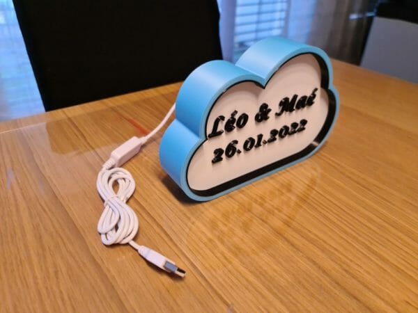☁️ Nuage personnalisé avec éclairage – Image 2