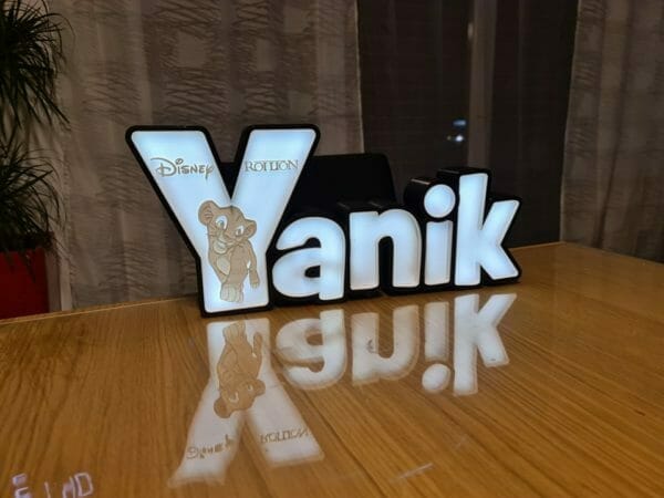 🦁 + Yanik 55cm avec éclairage.