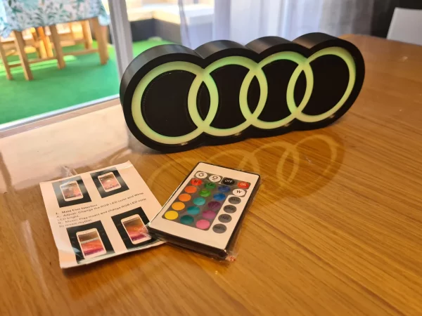 🚘 Logo AUDI avec éclairage RGB & APP BLUETOOTH – Image 5
